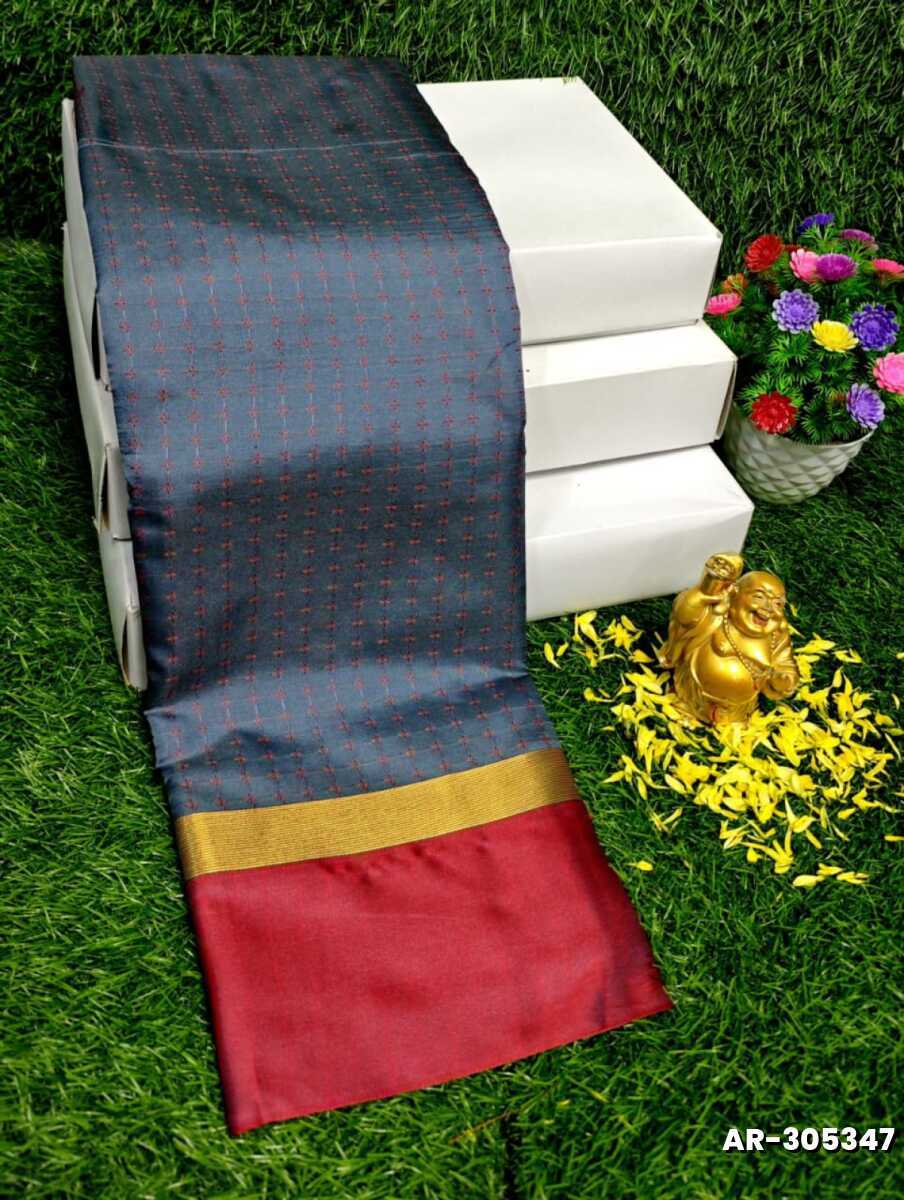 STAR SOFT SILK RICH LOOK DESIGN SOFT MATERIAL FUNCTION AND PART WEAR - GRAY