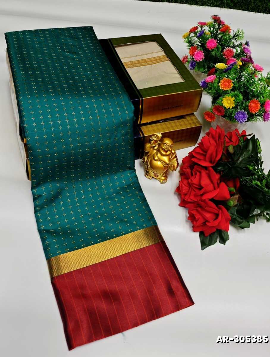 STAR SOFT SILK RICH LOOK DESIGN SOFT MATERIAL FUNCTION AND PART WEAR - BLUE SHADE