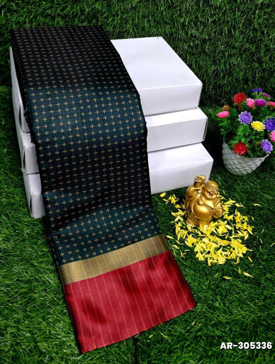 STAR SOFT SILK RICH LOOK DESIGN SOFT MATERIAL FUNCTION AND PART WEAR - BOTTLE GREEN