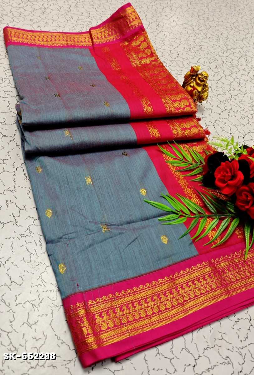 TRENDING DIGITAL EMBROIDERY ZARI WORK  KALIYANI COTTON SAREES FESTIVAL WEAR