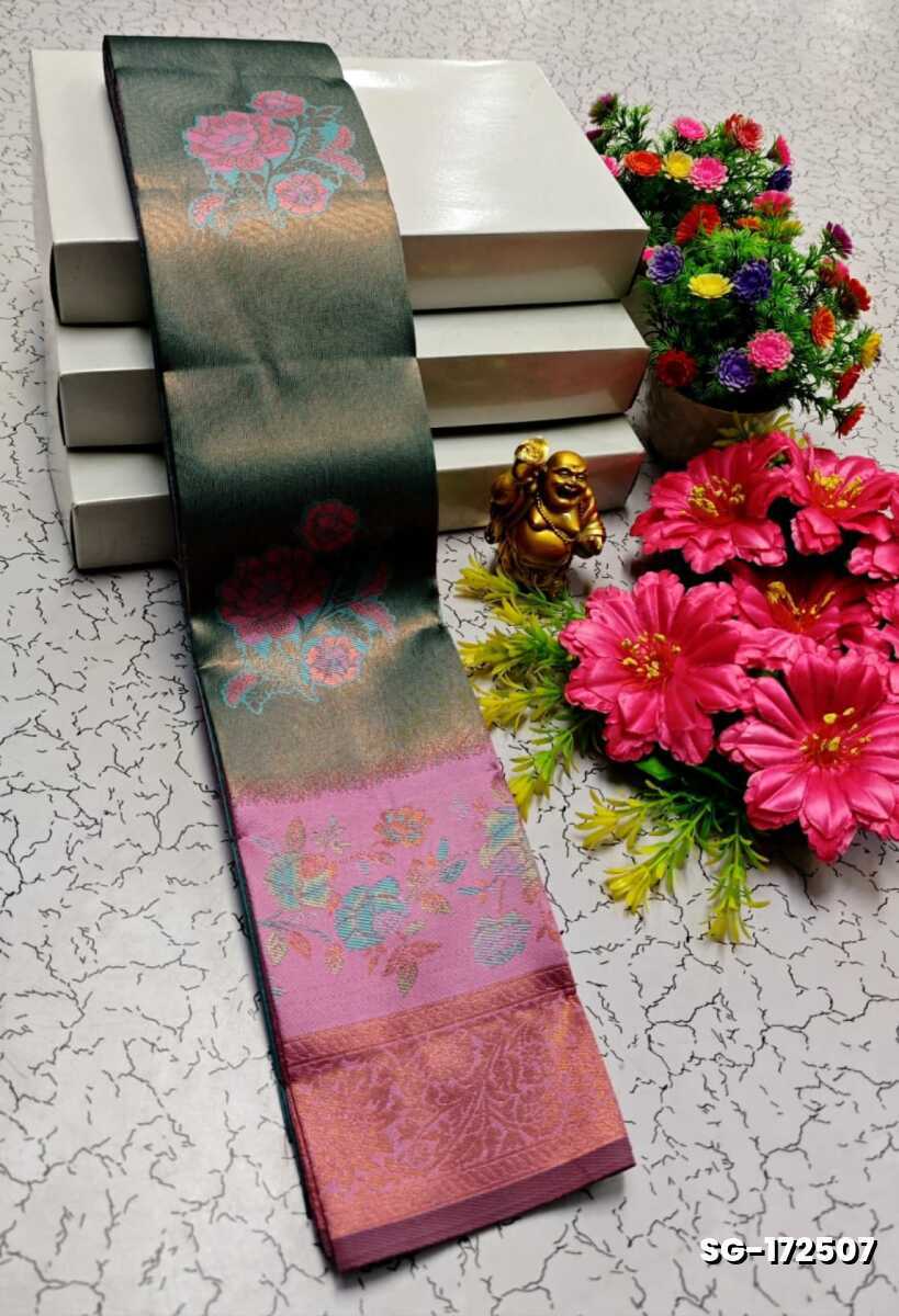 KUBERA ELITE BRIDAL RAPIER FANCY LIGHT WEIGHT SILK TYPE SAREES FUNCTION WEAR SAREE - TEAL COLOUR (2)