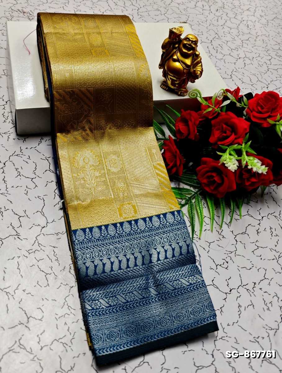 KUBERA ELITE BRIDAL RAPIER FANCY LIGHT WEIGHT SILK TYPE SAREES FUNCTION WEAR SAREE - YELLOW COLOR (1)