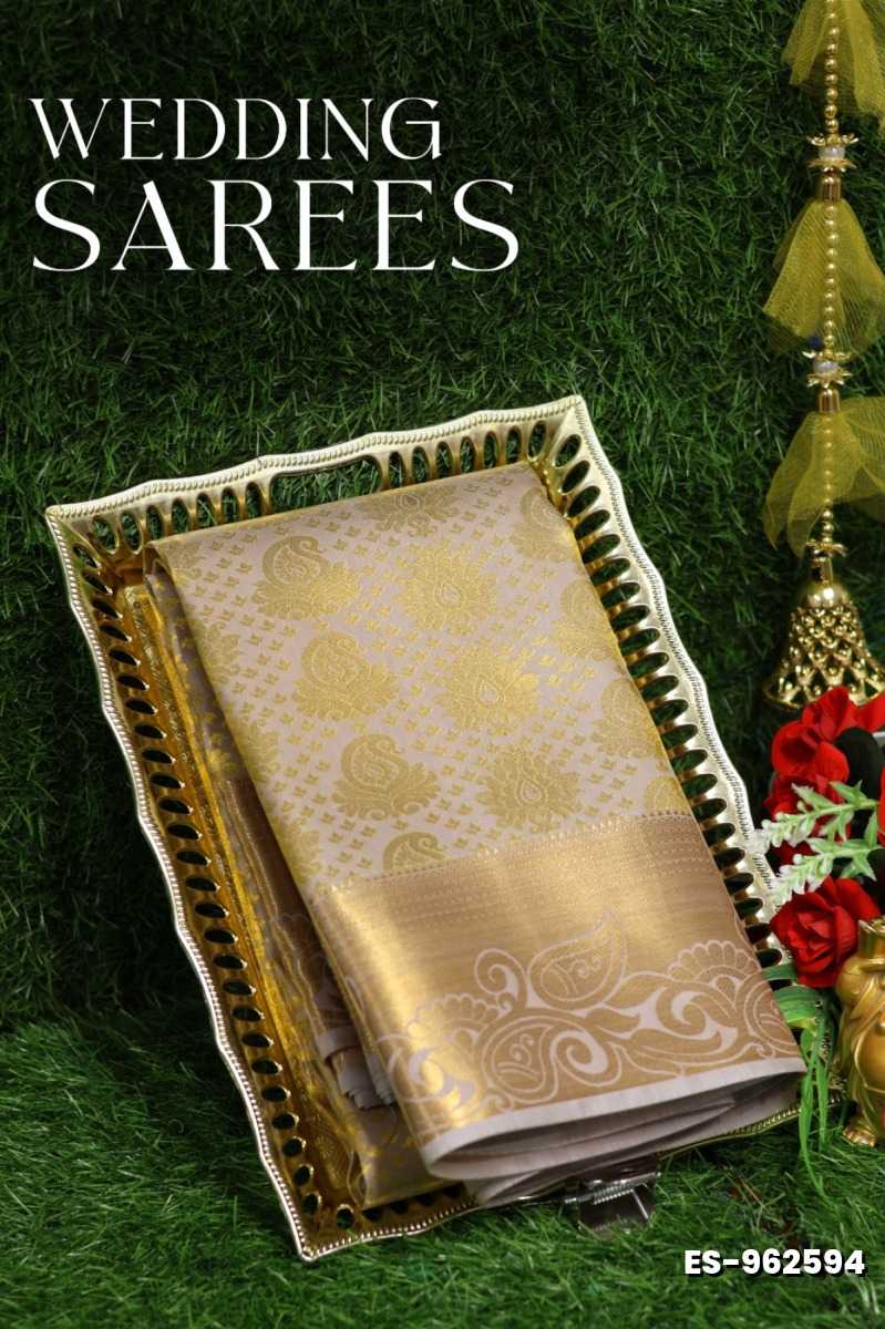 Bridal Silk Perfection  Woven from premium bridal silk — a silk variety revered for its luster, purity, and durability - CHOCOLATE COLOR