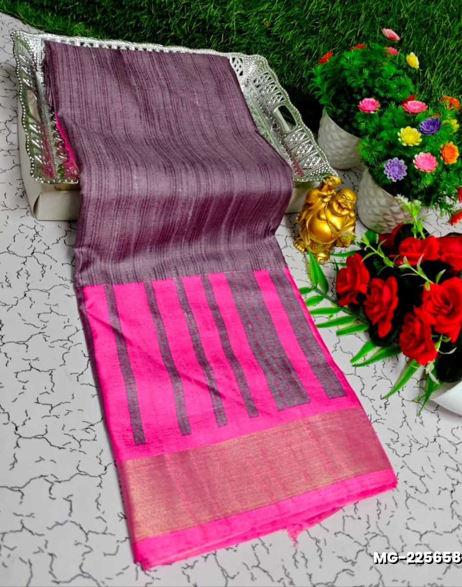 Traditional Look Malgudi Silk Saree Lightweight Silk Blend Saree - PURPLE