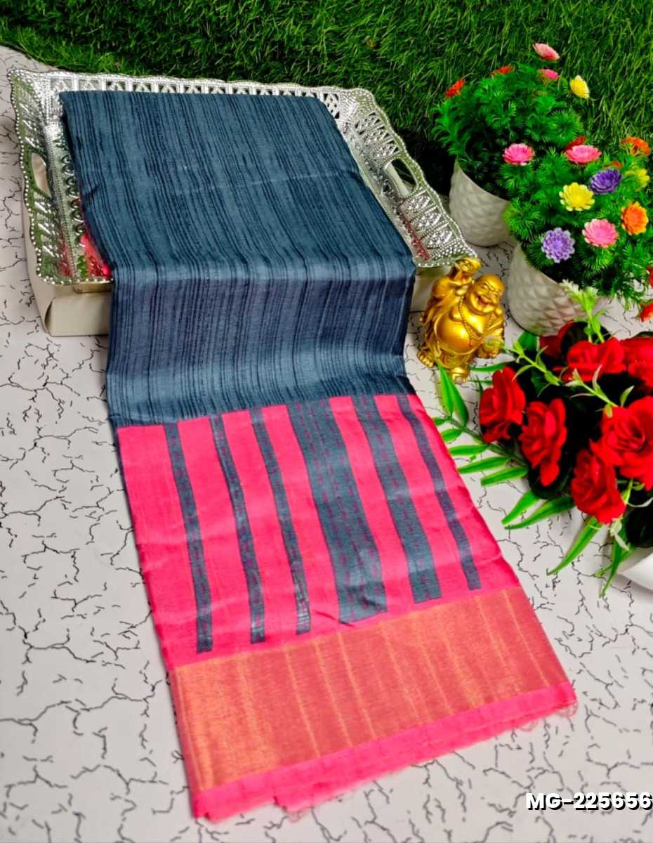 Traditional Look Malgudi Silk Saree Lightweight Silk Blend Saree - NORMAL  BLUE