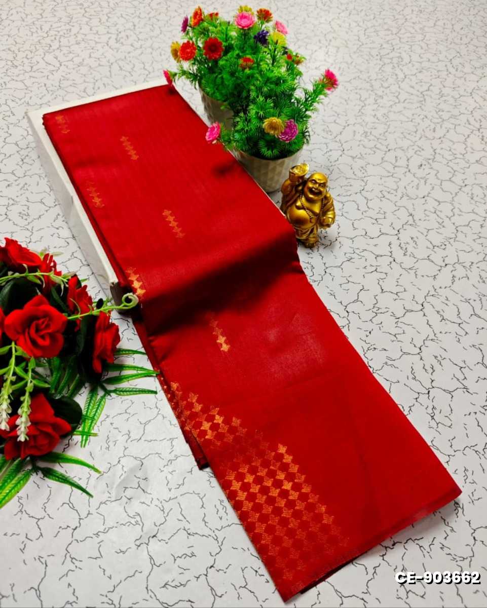 Premium kubera pattu saree rapier fancy light weight silk type sarees flower design function wear - MAROON COLOR (1)