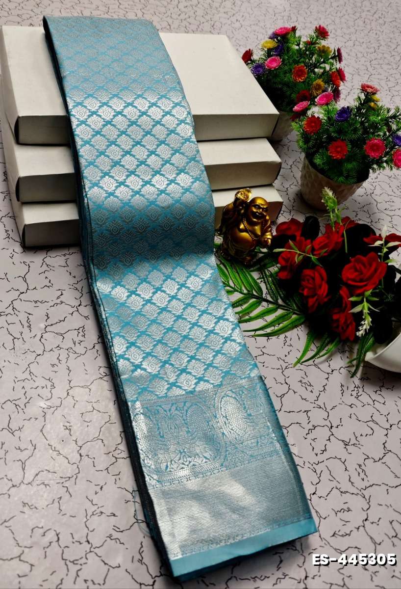 ELITE BRIDAL PICK &PICK SILK SAREES AND WEDDING ART SILK SAREES - SKY BLUE (7)