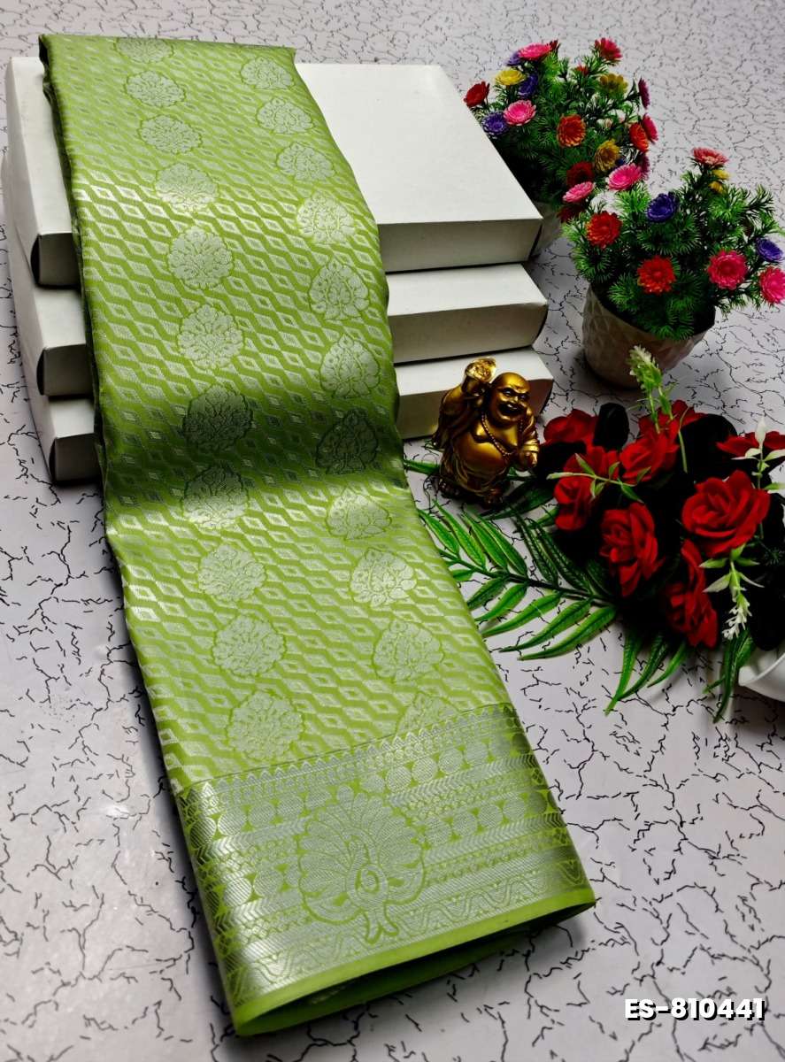 ELITE BRIDAL PICK &PICK SILK SAREES AND WEDDING ART SILK SAREES - LIGHT GREEN (12)