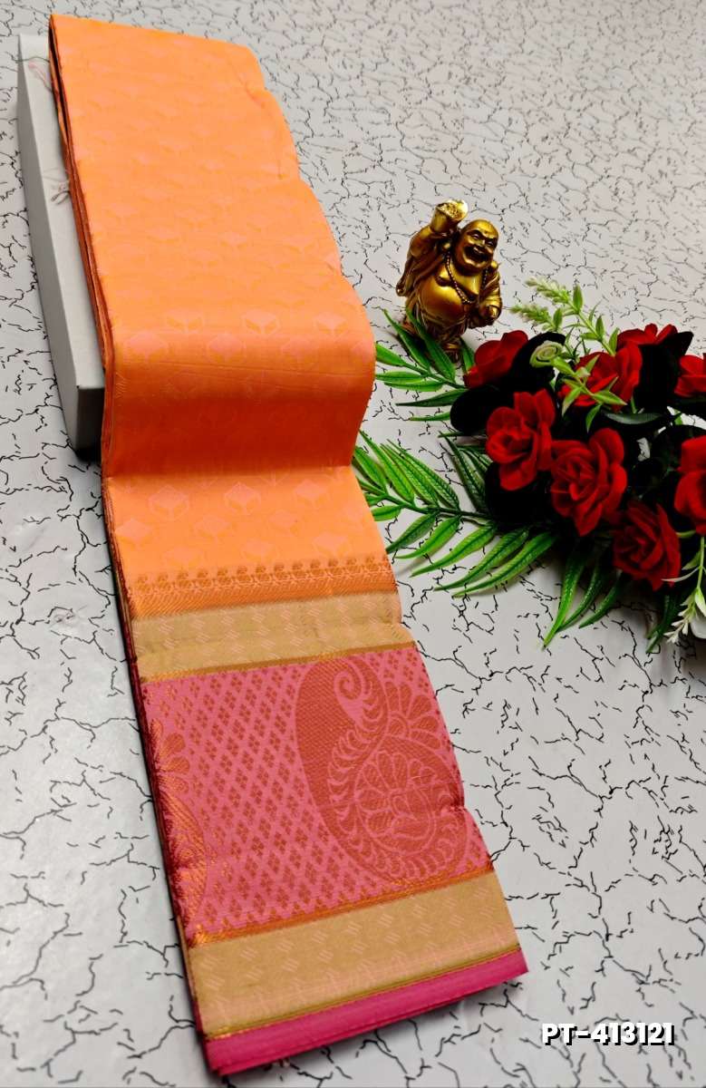 SOFT SILK FANCY BEST QUALITY POONTAMIL SOFT SILK SAREES - BABY PINK (2)