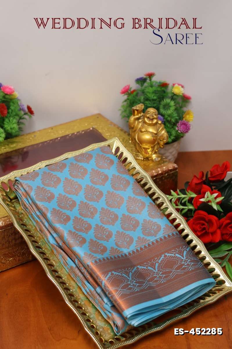 ELITE BRIDAL PICK &PICK SILK SAREES AND WEDDING ART SILK SAREES - BLUE SHADE (3)