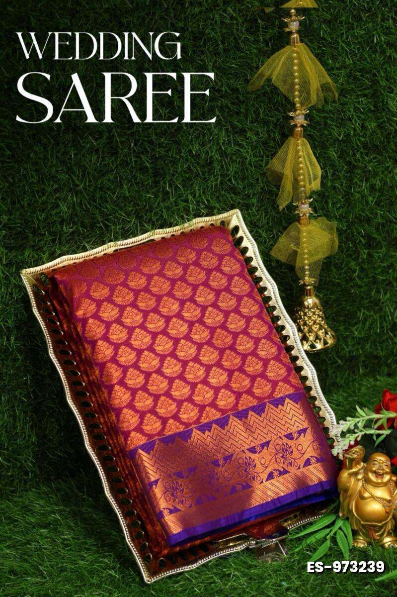 Samuthrika / Vasthrakala Bridal Silk Saree Full And Full Jari Weave Saree Unique Designs - VADAMALLI