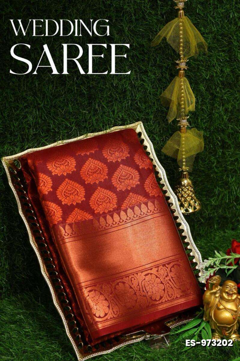 Samuthrika / Vasthrakala Bridal Silk Saree Full And Full Jari Weave Saree Unique Designs - MERUN