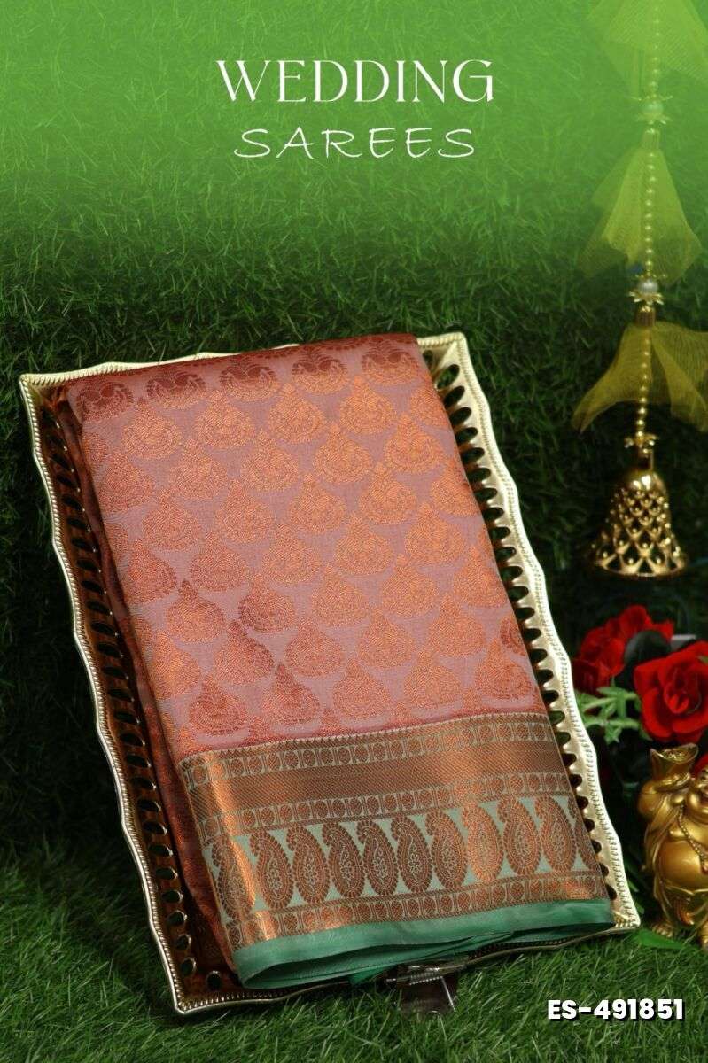 Samuthrika / Vasthrakala Bridal Silk Saree Wedding Saree - ONIYAN PINK