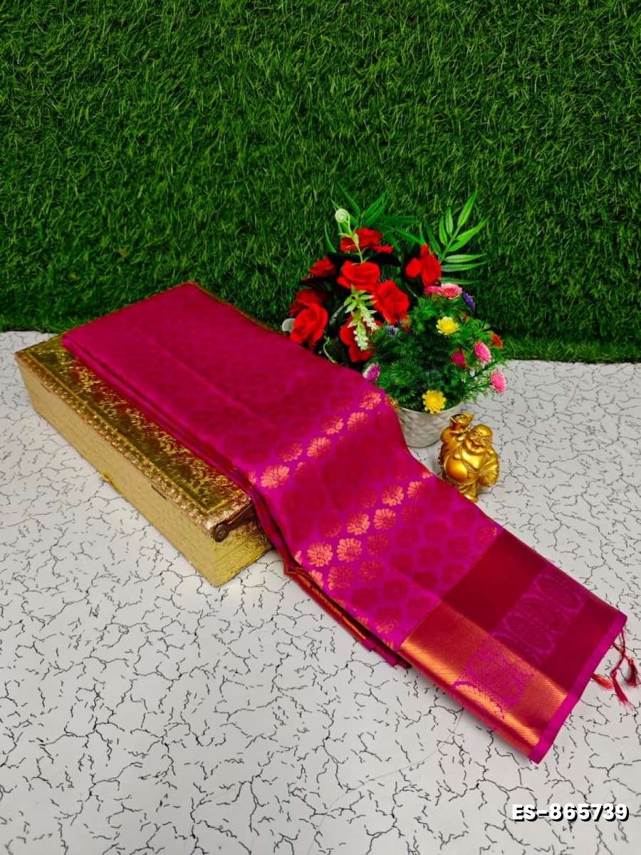 Bridal Silk Gold Silvar And Copper Zari Weave And Wedding Art Silk Sarees - VADAMALLI (4)