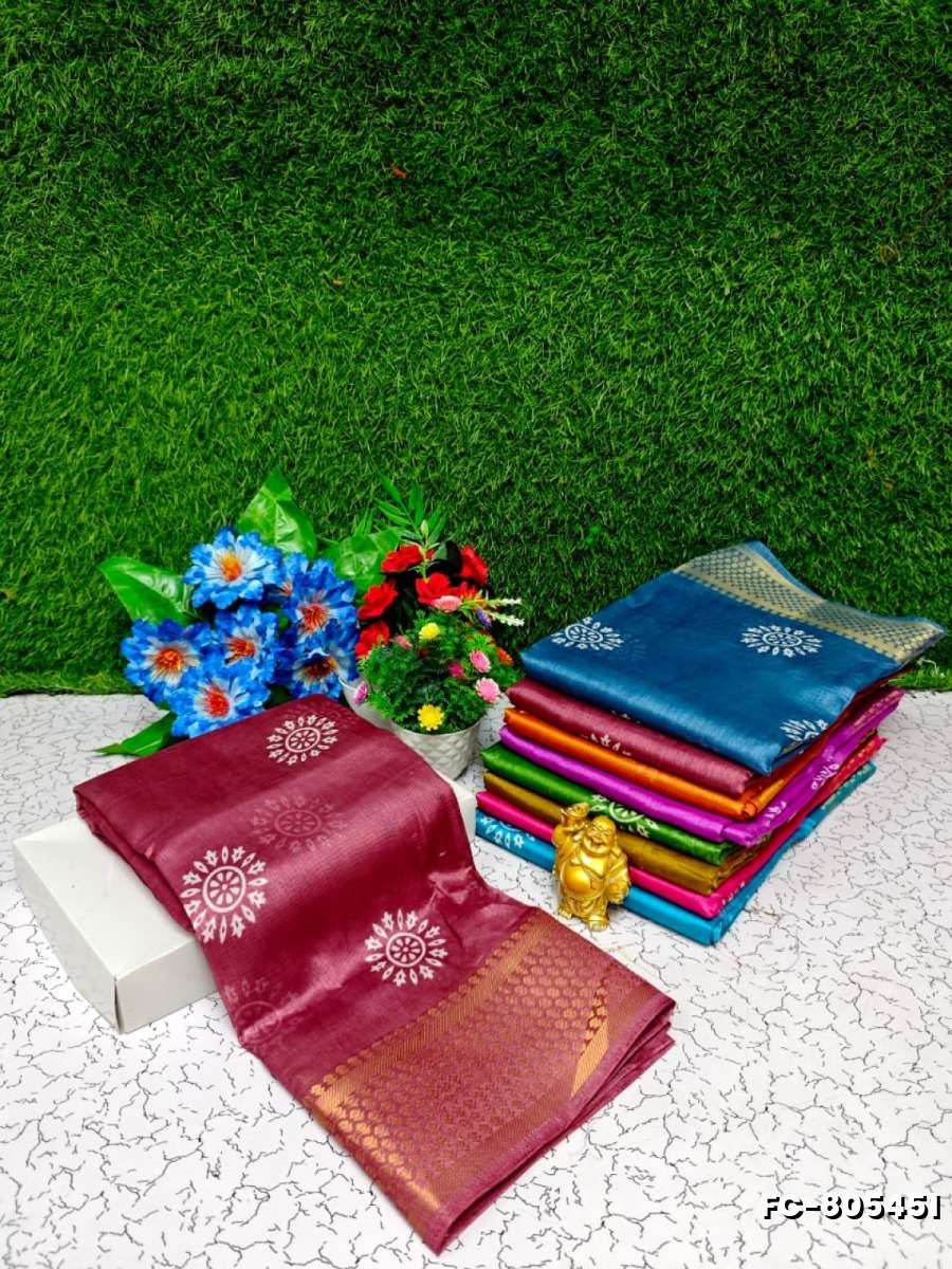 Fancy Print  Office Wear Cotton Sarees All Over Body Circle Poo Design Premium Look lightweight Comfortable Wear - ONIYAN PINK