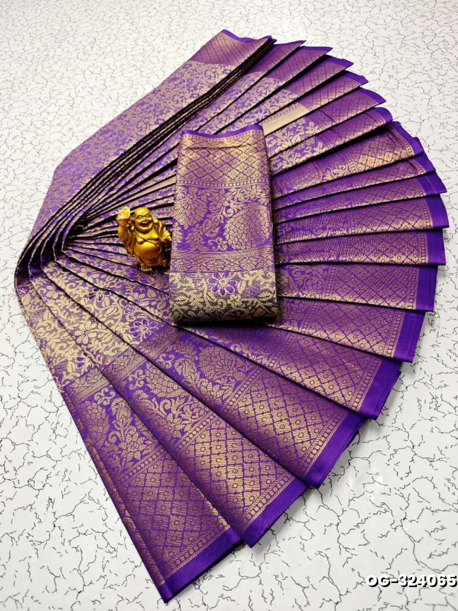 A "one gram gold trending tissue saree" typically refers to a saree made from a lightweight, sheer fabric known as tissue - INDIGO COLOUR (2)
