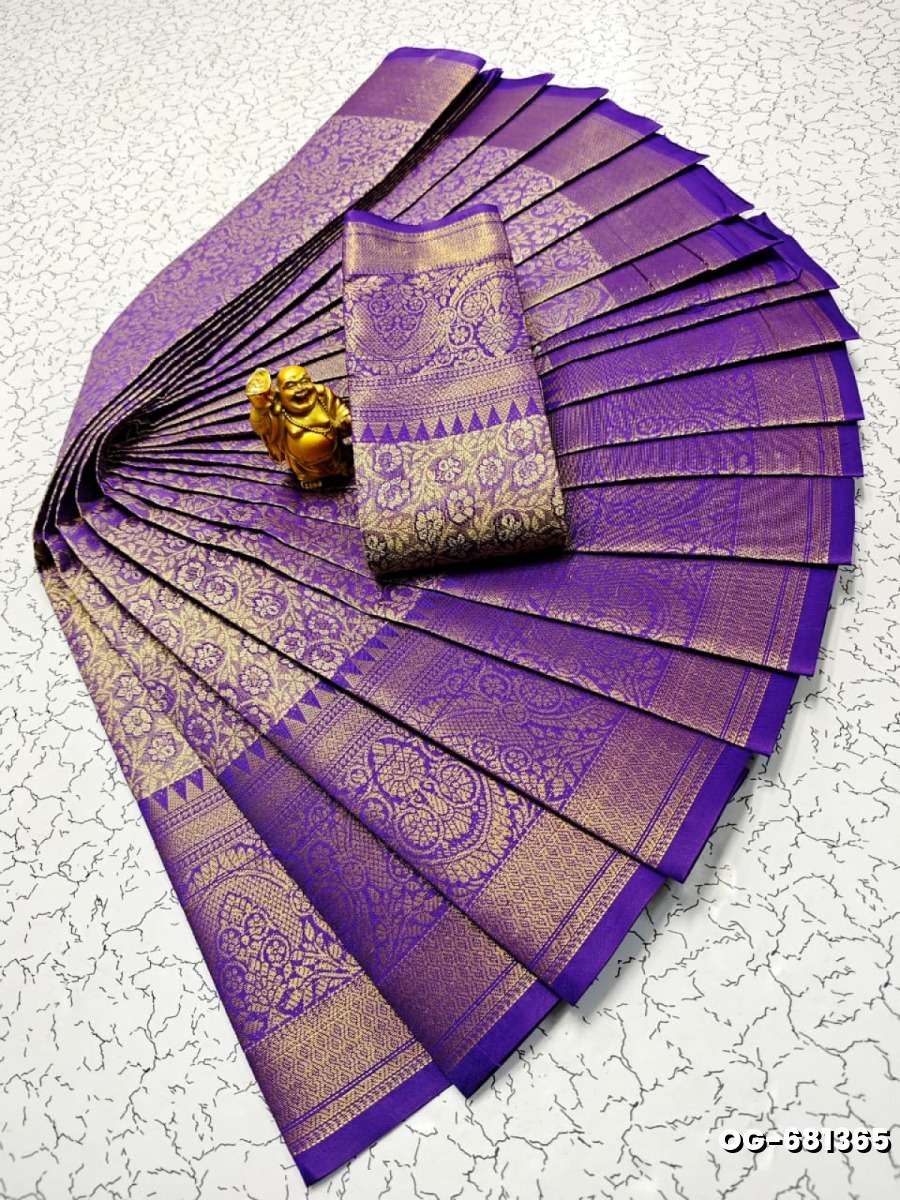 A "one gram gold trending tissue saree" typically refers to a saree made from a lightweight, sheer fabric known as tissue - INDIGO COLOUR (3)