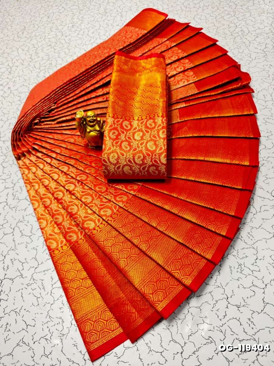 A "one gram gold trending tissue saree" typically refers to a saree made from a lightweight, sheer fabric known as tissue