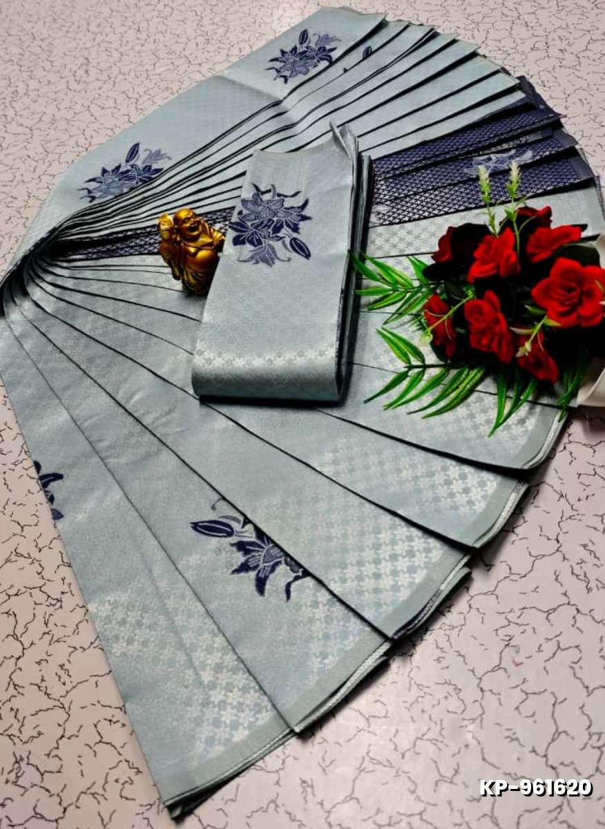 Kubera borderless elite bridal rapier fancy light weight silk type sarees function wear - AS COLOR