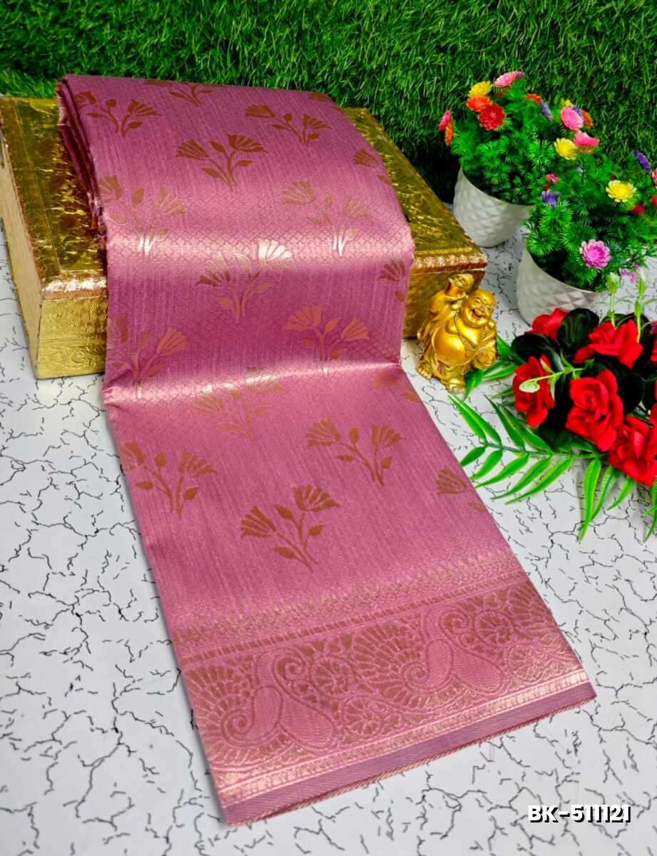 Banaras with our Banarasi Cotton fabric — a beautiful fusion of classic artistry and breathable comfort wear saree - BABY PINK (2)
