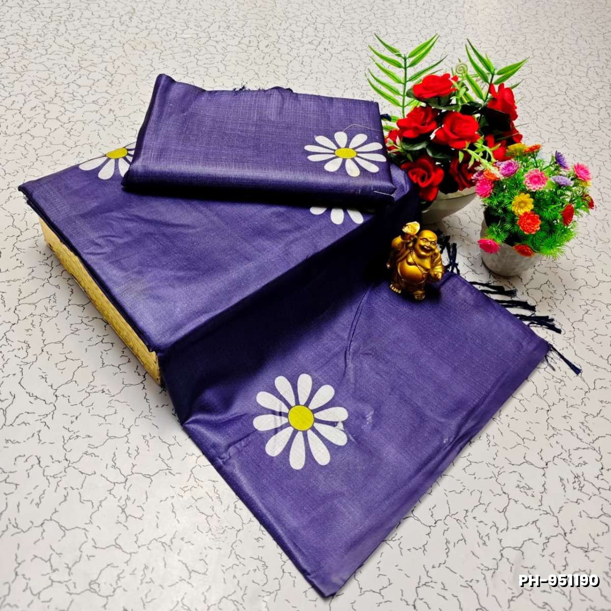 Elegant Pashmina Cotton Saree – Trending Collection - BRINJAL COLOUR