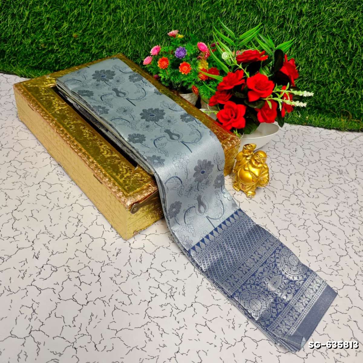 Premium kubera pattu saree rapier fancy  light weight silk type sarees function wear - SILVAR