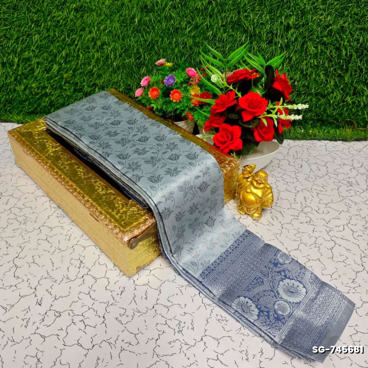 Premium kubera pattu saree rapier fancy  light weight silk type sarees function wear - METALLIC SILVAR