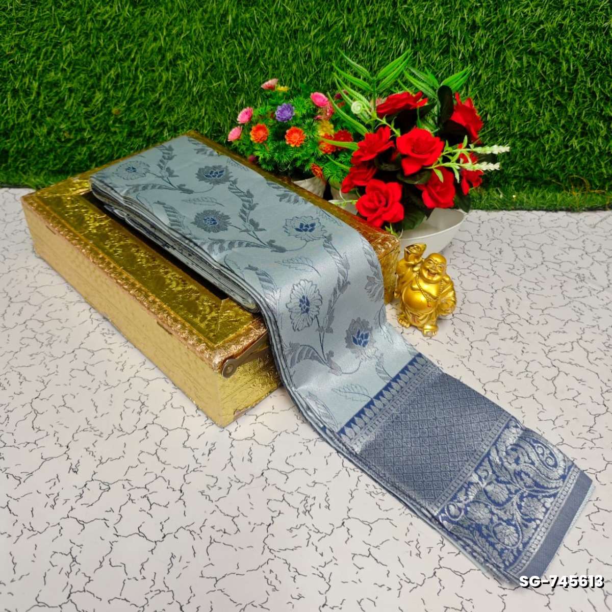 Premium kubera pattu saree rapier fancy  light weight silk type sarees function wear - SILVAR (1)