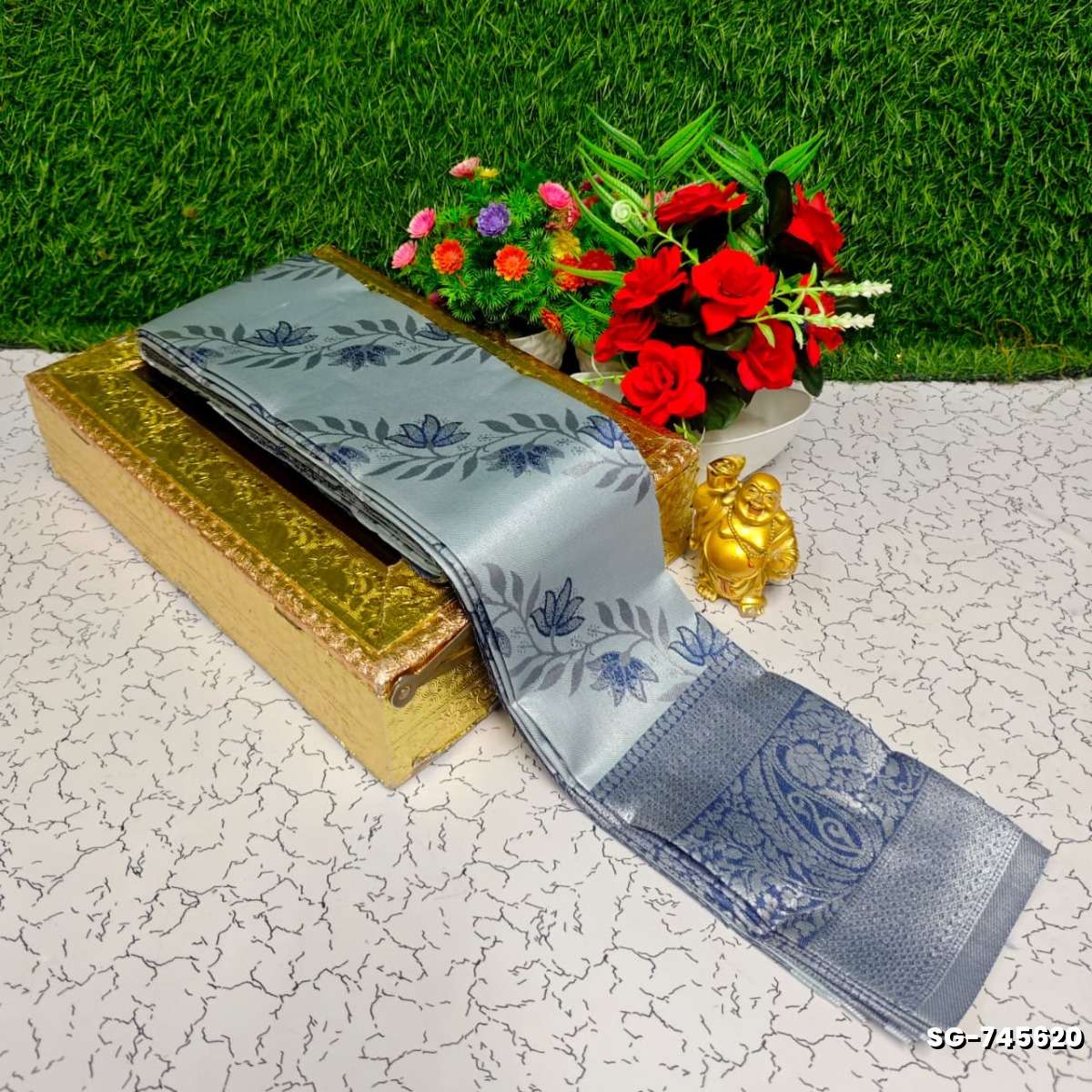 Premium kubera pattu saree rapier fancy  light weight silk type sarees function wear - AS COLOR