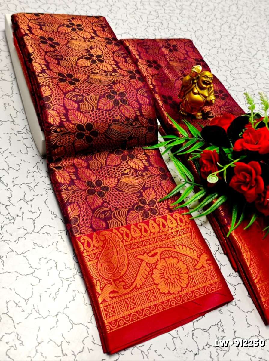 Wedding luxury silk saree with premium zari design || wedding sarees collection - MEJANTA