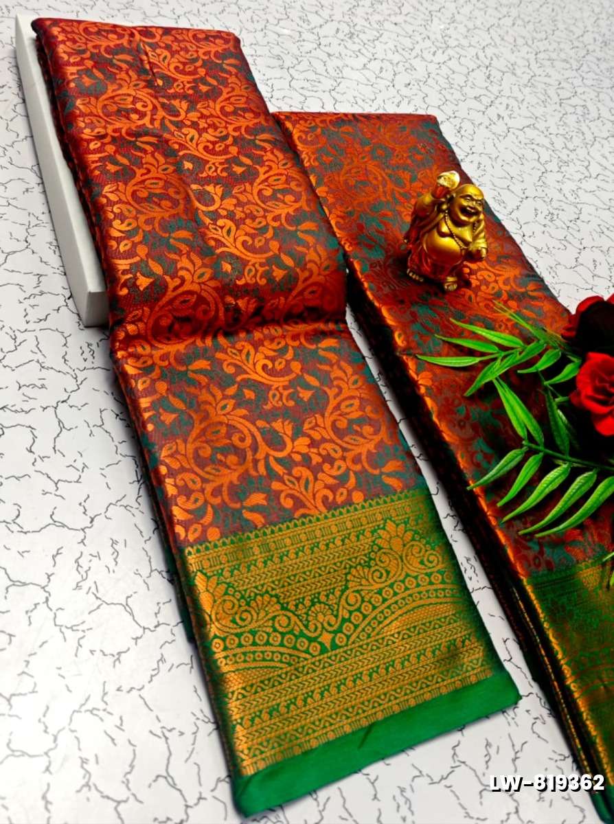 Wedding luxury silk saree with premium zari design || wedding sarees collection - MAROON COLOR (1)