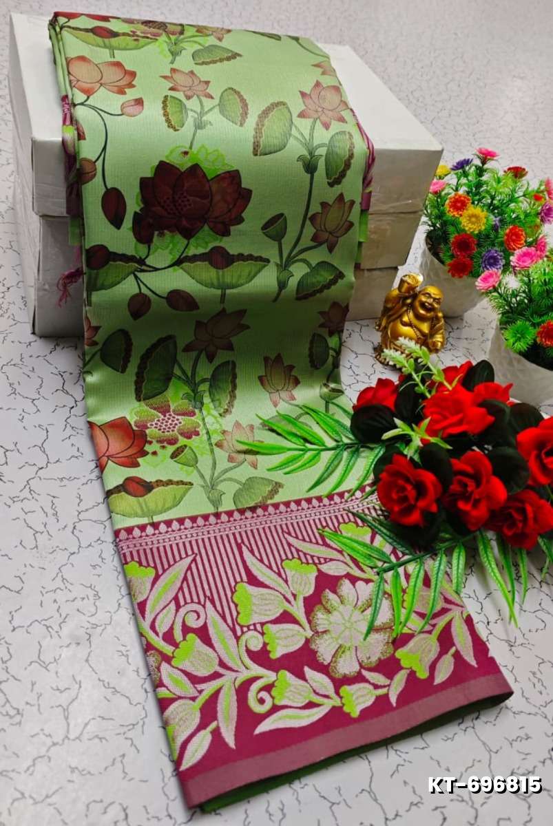 Elegant Kalamkari Tissue Saree for Festivities & Weddings - GREEN