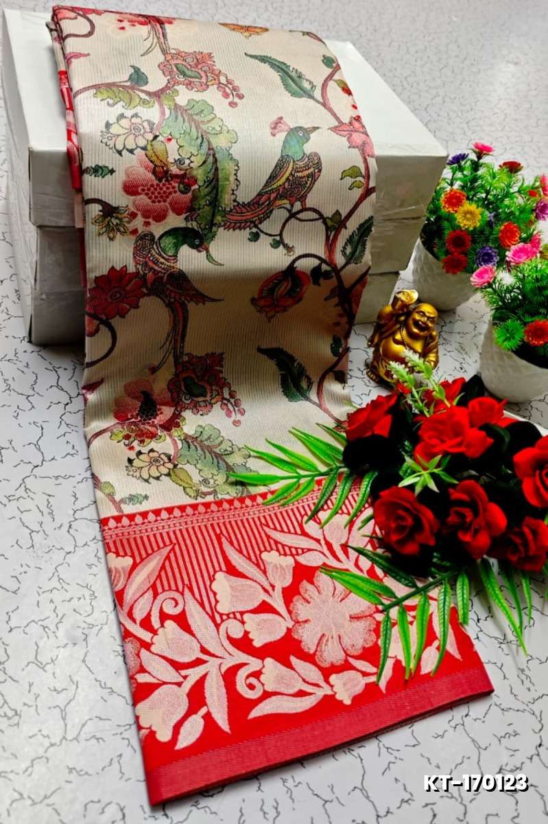 Elegant Kalamkari Tissue Saree for Festivities & Weddings - LIGHT SANDLE (2)