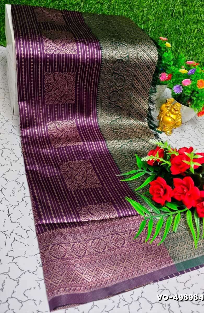Traditional vaira oosi silk saree - perfect for weddings & festivals - WINE COLOUR (2)