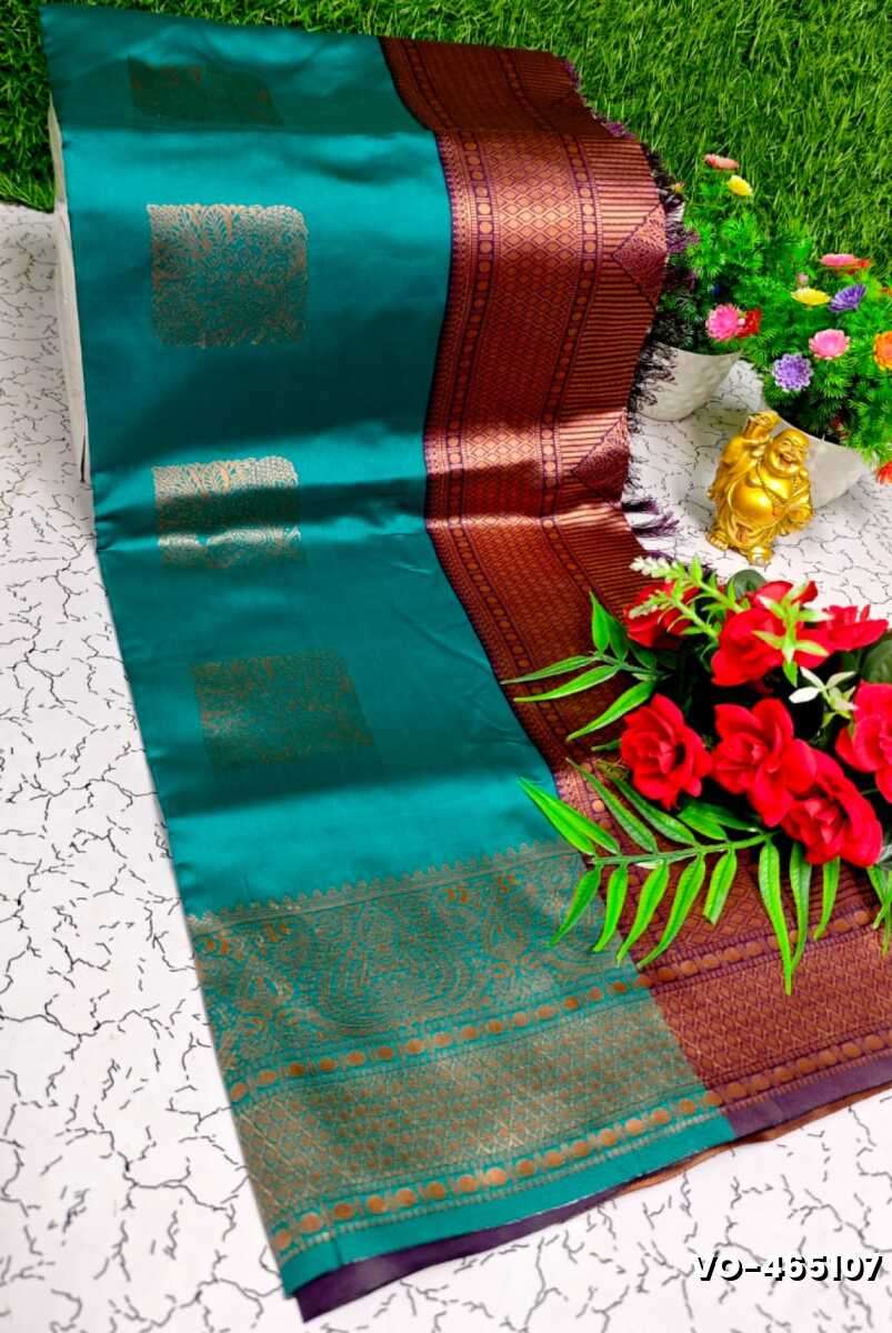 Traditional vaira oosi silk saree - perfect for weddings & festivals - TEAL COLOUR (8)