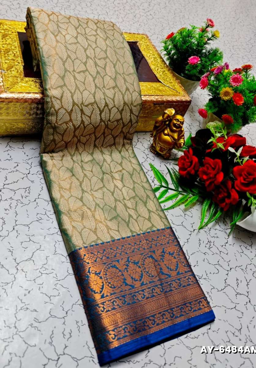 Ayusha Pattu Saree  Pure Silk with Grand Zari Work - LEMON GREEN