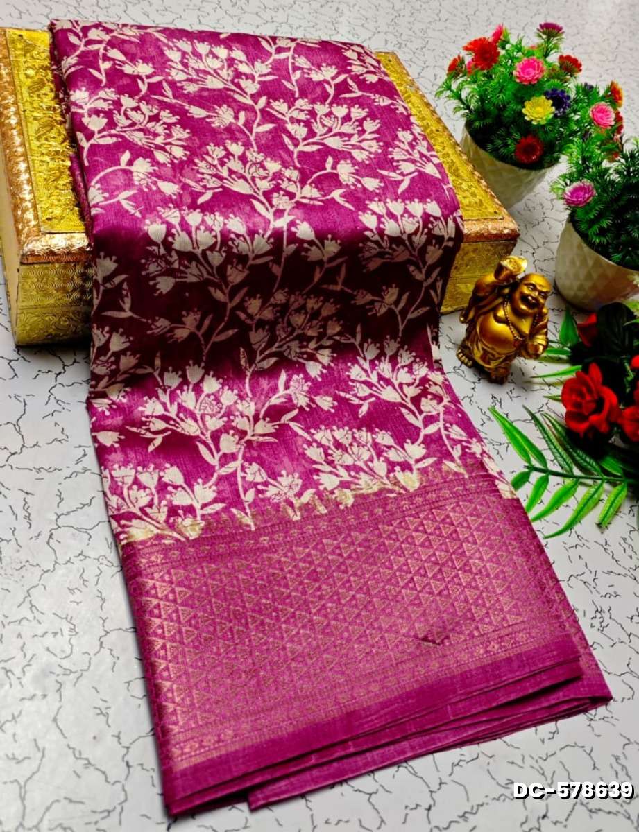 Dailywear cotton sarees all over body flower designpattern design premium look lightweight comfortable wear - VADAMALLI