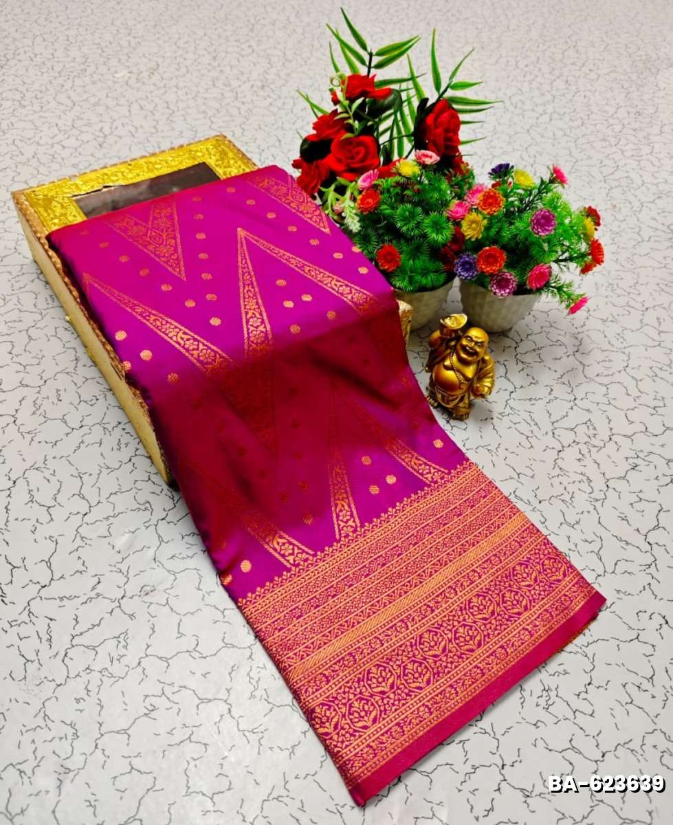 1000 Butta premium Soft Silk Saree weddings, festivals, traditional Wear - VADAMALLI
