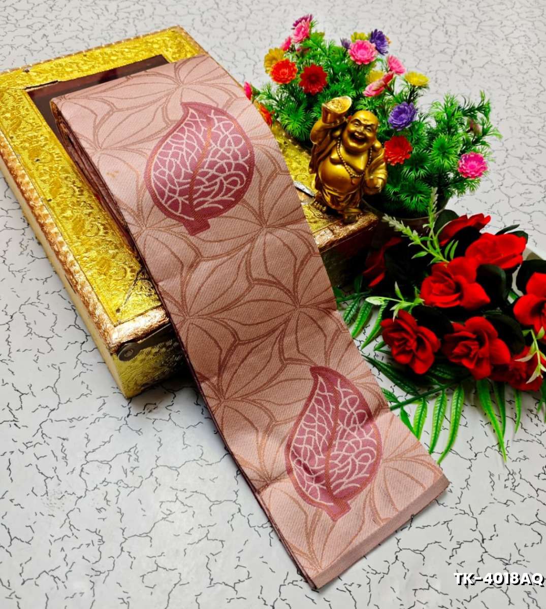 Kubera borderless elite bridal rapier fancy light weight silk type sarees function wear - LITE PEACH (1)