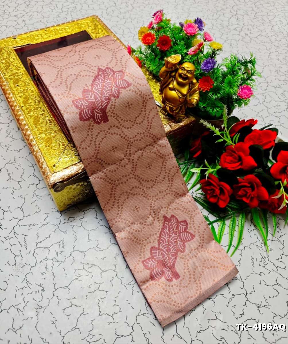 Kubera borderless elite bridal rapier fancy light weight silk type sarees function wear - LITE PEACH (4)