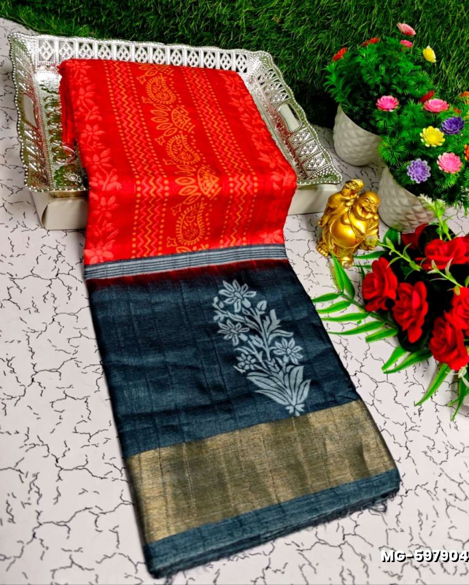 Traditional Look Malgudi Silk Saree Lightweight Silk Blend Saree - RED (2)