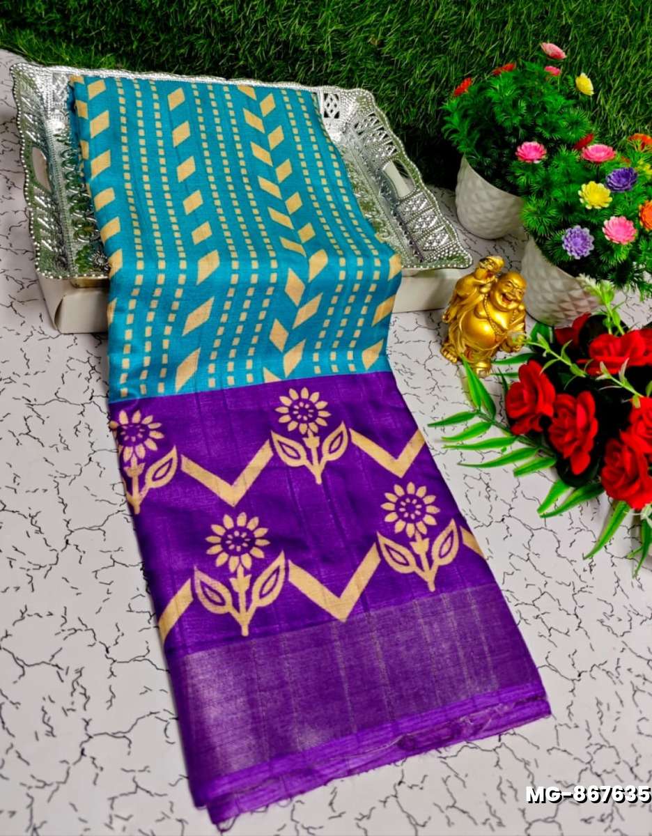 Traditional Look Malgudi Silk Saree Lightweight Silk Blend Saree - DARK SKY BLUE (5)