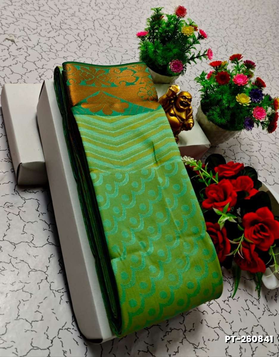 Soft silk fancy best quality poontamil soft silk sarees - LIGHT GREEN (2)