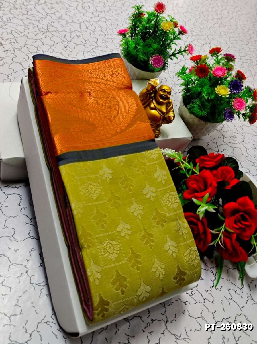 Soft silk fancy best quality poontamil soft silk sarees - PESTA GREEN (1)