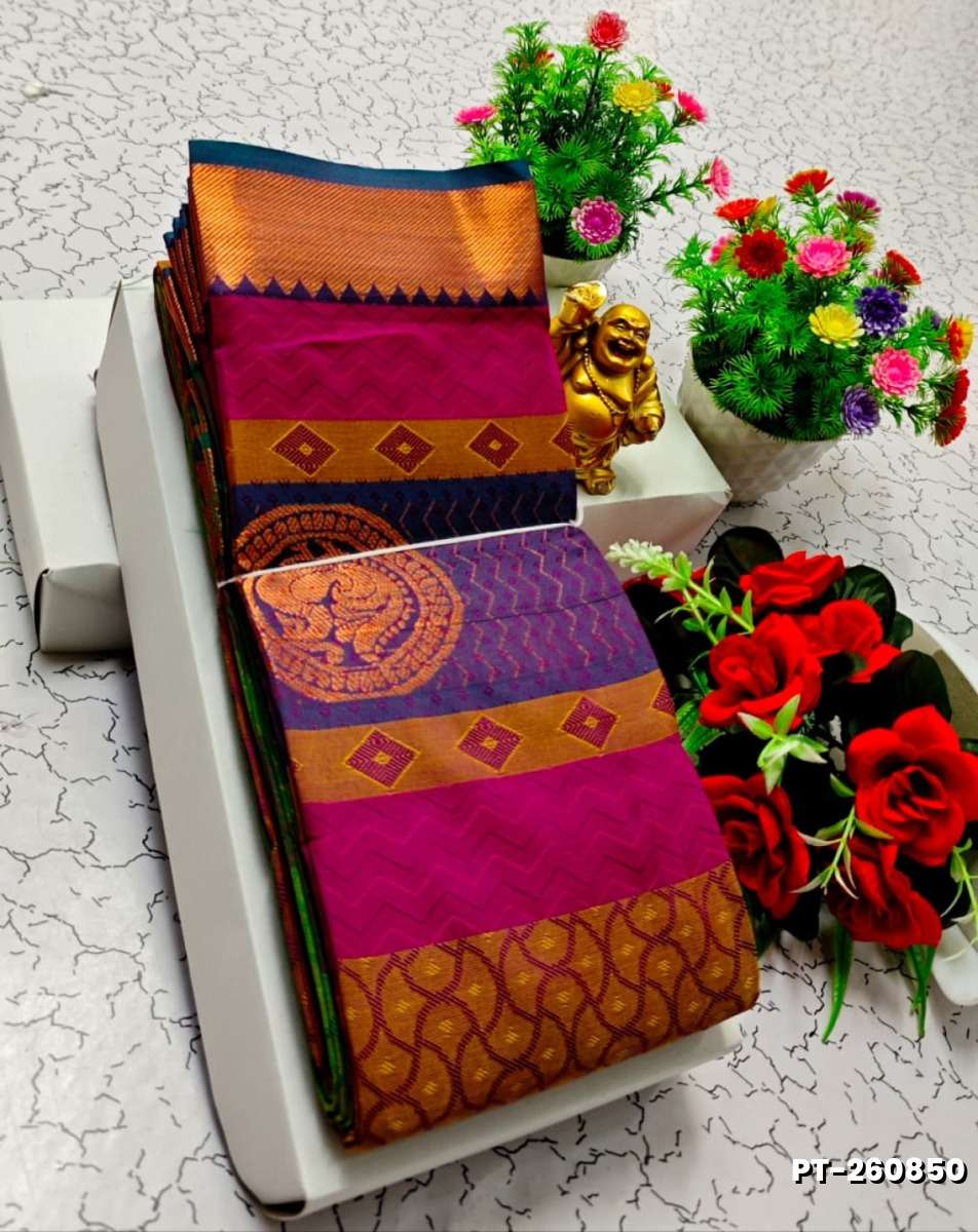 Soft silk fancy best quality poontamil soft silk sarees - MEJANTA (4)