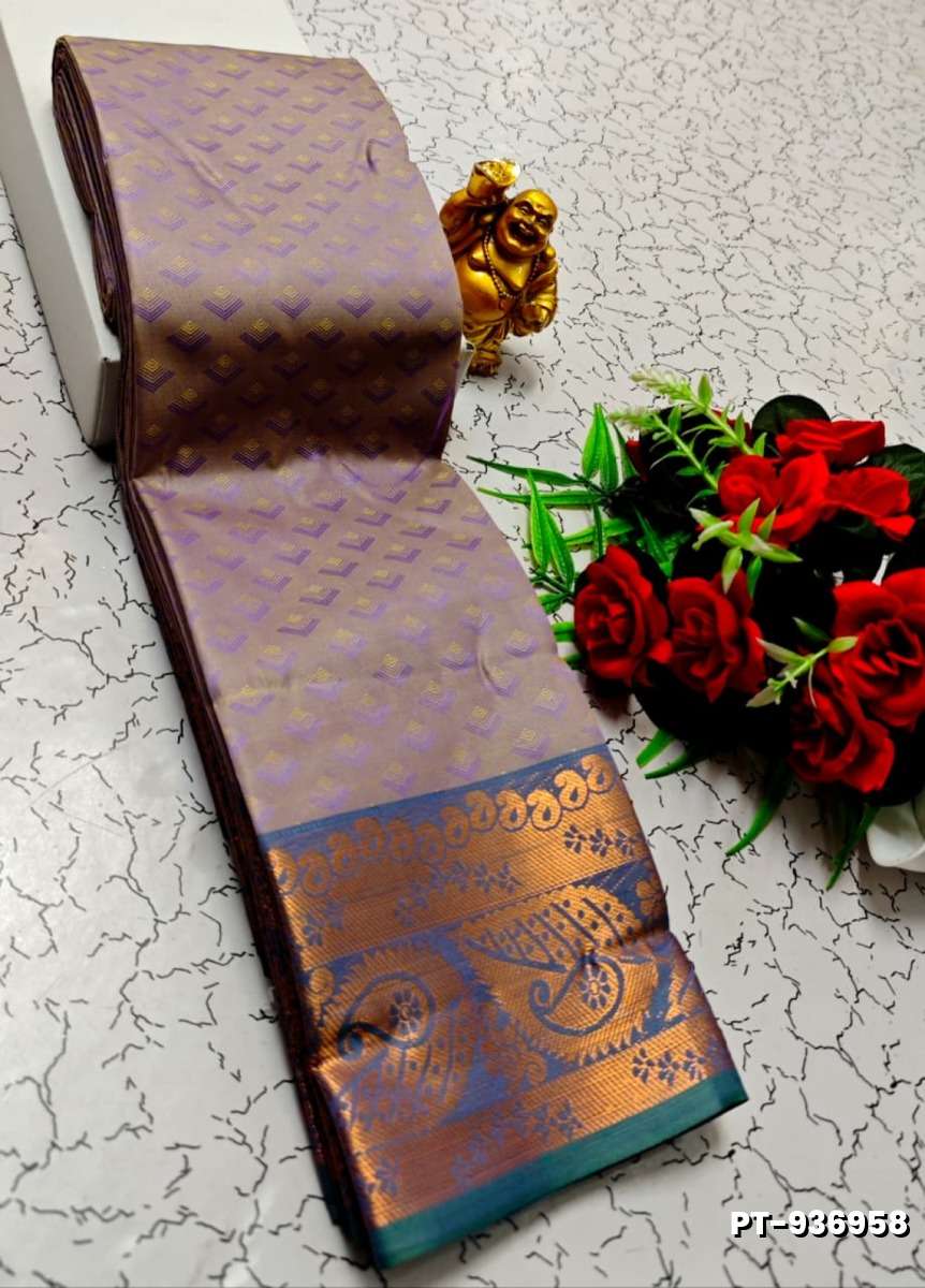Soft silk fancy best quality poontamil soft silk sarees - PURPLE (1)