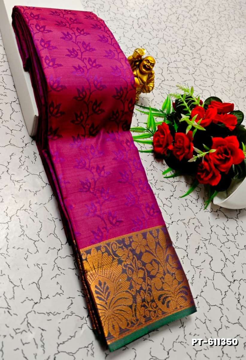 Soft silk fancy best quality poontamil soft silk sarees - MEJANTA (6)