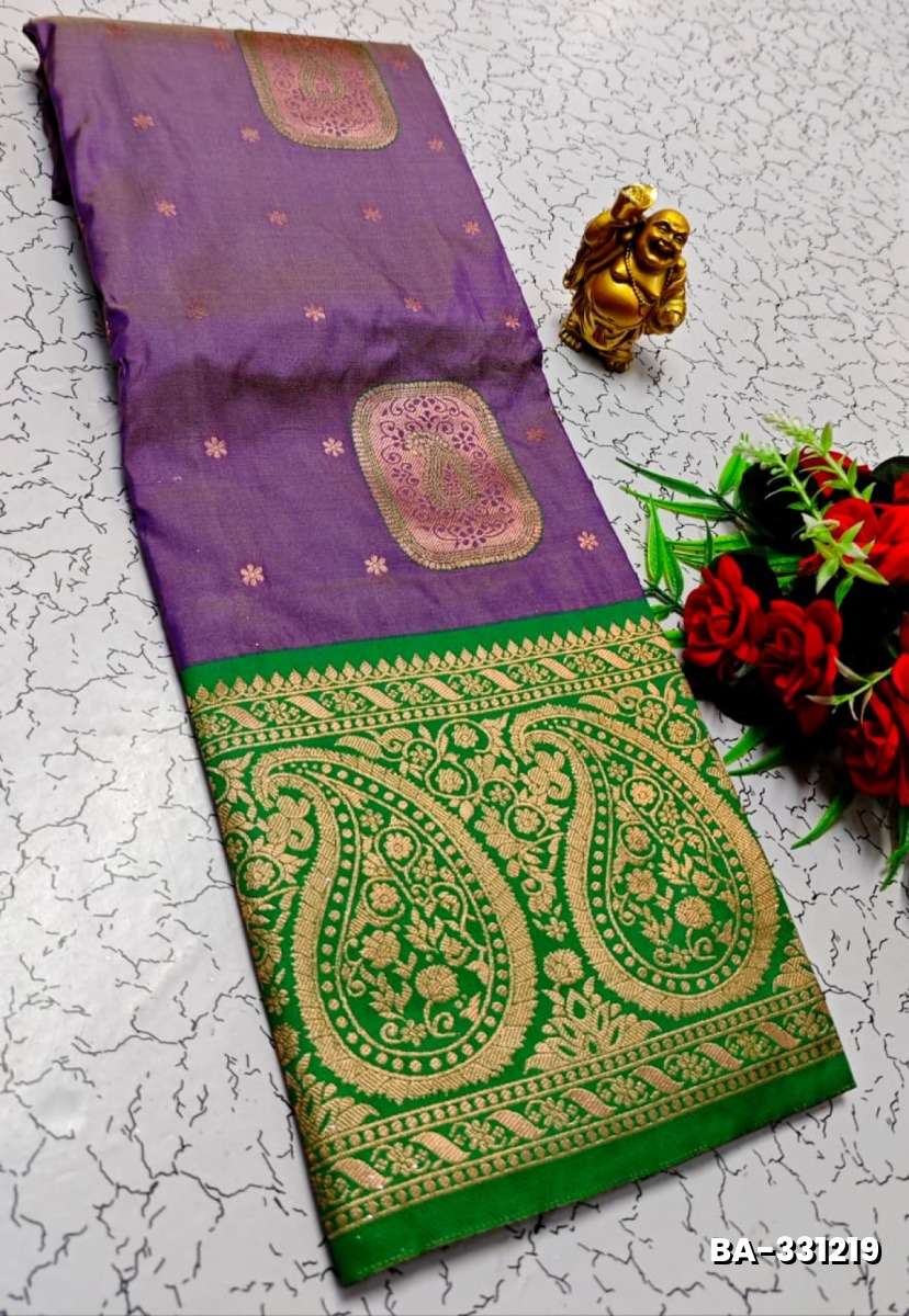 1000 Butta premium Soft Silk Saree weddings, festivals, traditional Wear - LEVENDOR (1)