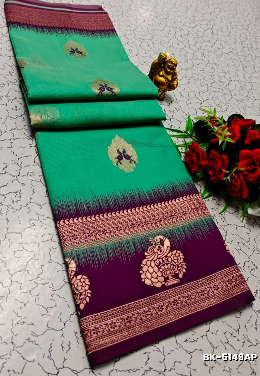 Banarasi with our banarasi cotton fabric — a beautiful fusion of classic artistry and breathable comfort wear saree - REXONA (2)