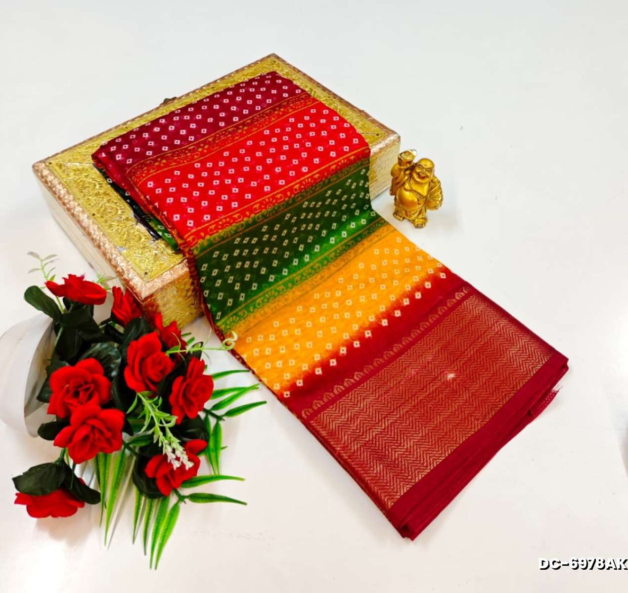 Dailywear cotton sarees premium look lightweight comfortable wear - MIXED ALL COLOR (3)